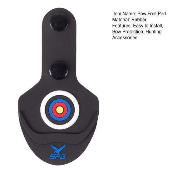 Arc din cauciuc Plăcuță pentru picioare pentru picioare, în aer liber, arc recurv, pentru arcul de protecție, pentru arcul de tir cu arcul, pantofi, covoraș de odihnă, garnitură, accesorii pentru antrenament, vânătoare