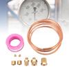 9Pcs Durable Metal Material Oil Pressure Gauge Tubing  Instrument Pipeline Installation