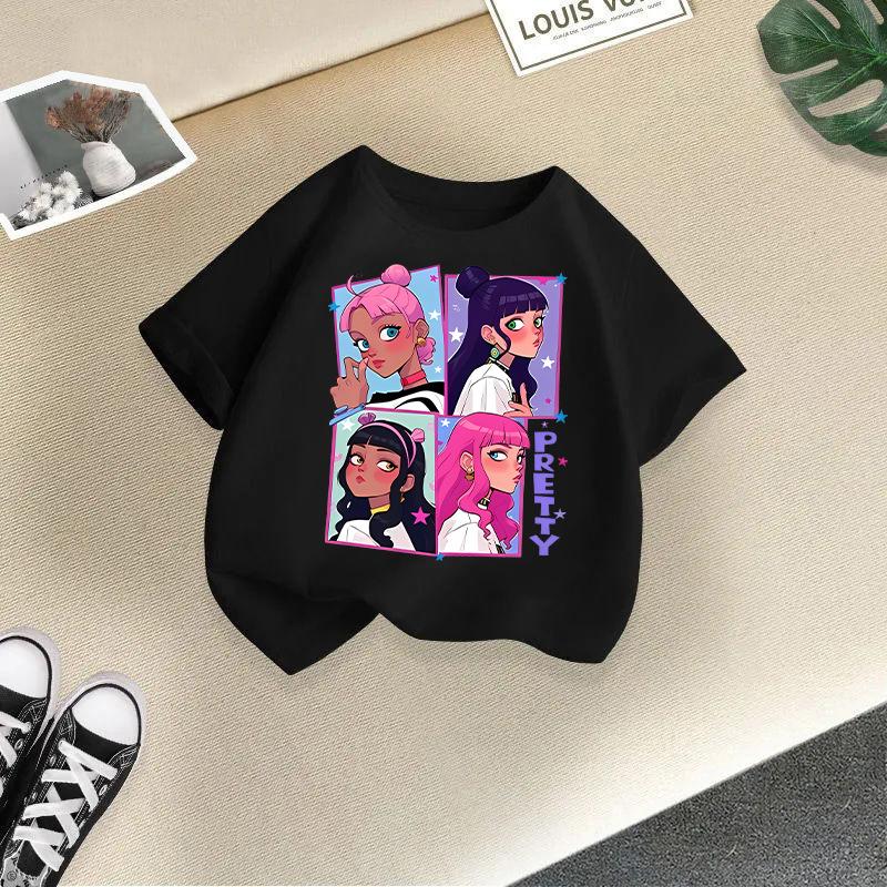 Children T-shirt Kid T Shirt 2-13Y Cool Girl Printed Kids 100% Cotton Clothes Tshirt Tops Tee