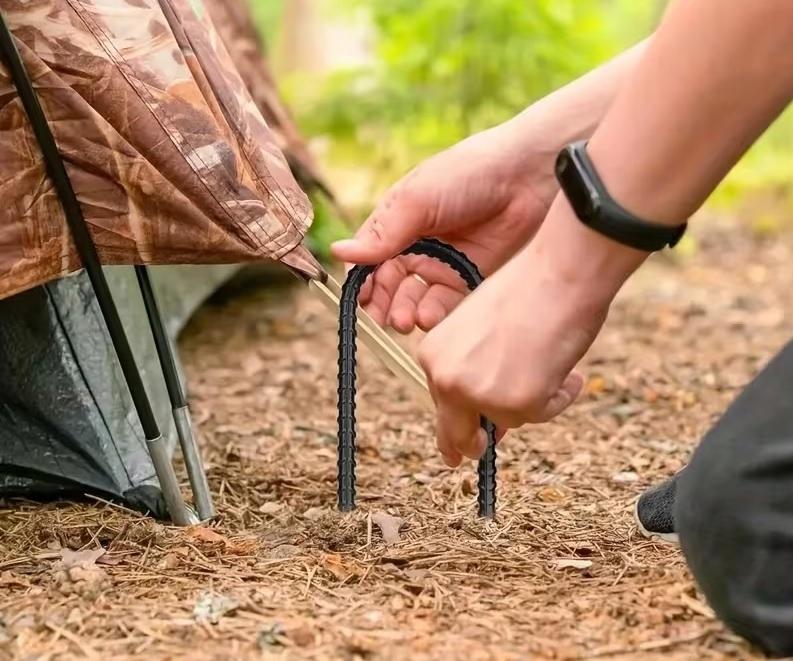 Kotwy Stalowe Do Ziemi 6Mm 30 Cm Zestaw 12 Szt Ocynkowane Śledzie Namiotowe