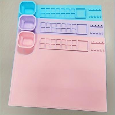 1 Stück Silikon-Malmatte, Kunstmatte, Silikon-Malmatte, waschbare Silikon-Graffiti-Matte, Ölgemälde-Matte, Farbgemälde-Matte