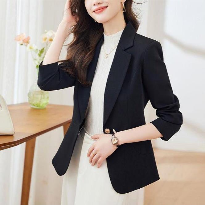 Blazer dámské jarní a podzimní nová móda Populární špičkový ležérní oblek pro malé muže v korejské verzi