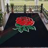 Soft Floor Carpet England Rugby Pattern Area Rug Decorative Mat For Home Room Decoration