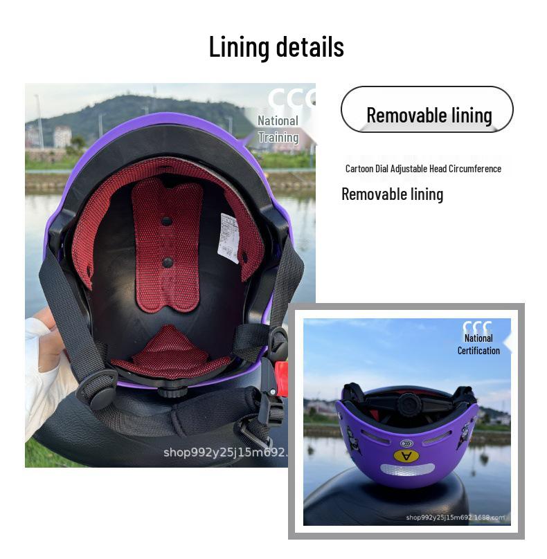 New 3C Certified Kids' Helmet (Ages 1-15) - Breathable, Sun-Protective, Impact-Resistant for Summer