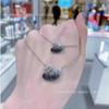 Womens Gradient Blue Swan Necklace Classic Clavicle Chain Fashion Jewelry
