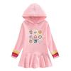 Girls' Hooded Sweatshirt Dress - New Korean Style, Kids' Spring/Fall Pure Cotton Long Sleeve Skirt
