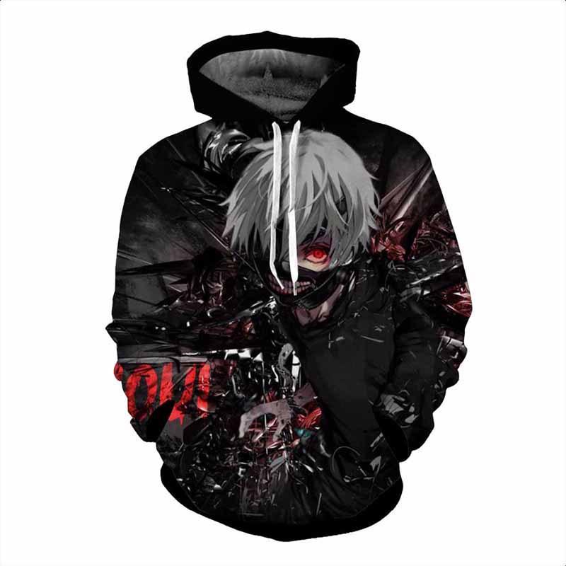 Brin Sweatshirt Unisex Tokyo Ghoul Cosplay Sweater Capuche Sweat Pullover Hoodie