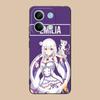 ReZero Emilia Waifu Handyhülle für Xiaomi 15 14 13 12 Mi 11 T Ultra Lite Pro S X 5G Bunter Druck Cover Hülle Hübsch