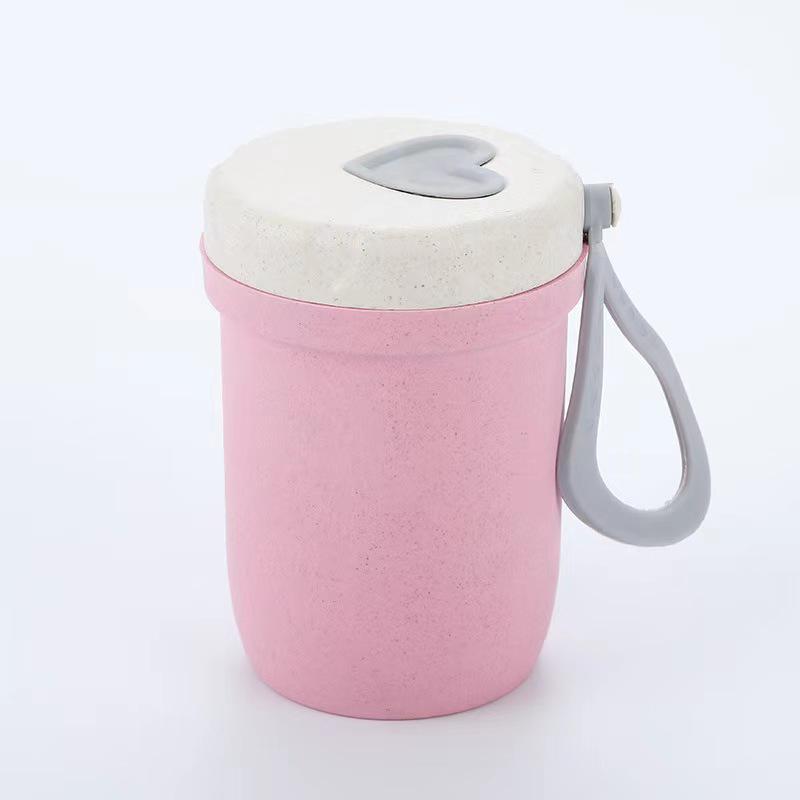 Wheat Straw Insulated Microwave-Safe Bento Lunch Box for Office & Students