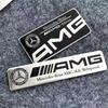 3D Aluminium Car Logo Sticker Decals Auto Decoration Accessories For Mercedes Benz AMG W204 W205 W203 W211 W212 W213 W201 W210