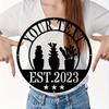Desert Inspired Metal Wall Art with Custom Family Name 2025 Sturdy Indoor Outdoor Home Decor Nature Theme