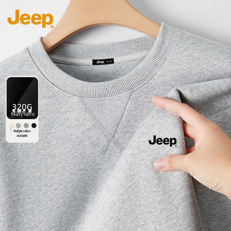 JEEP Men s Casual Long Sleeve Crewneck Sweatshirt XL
