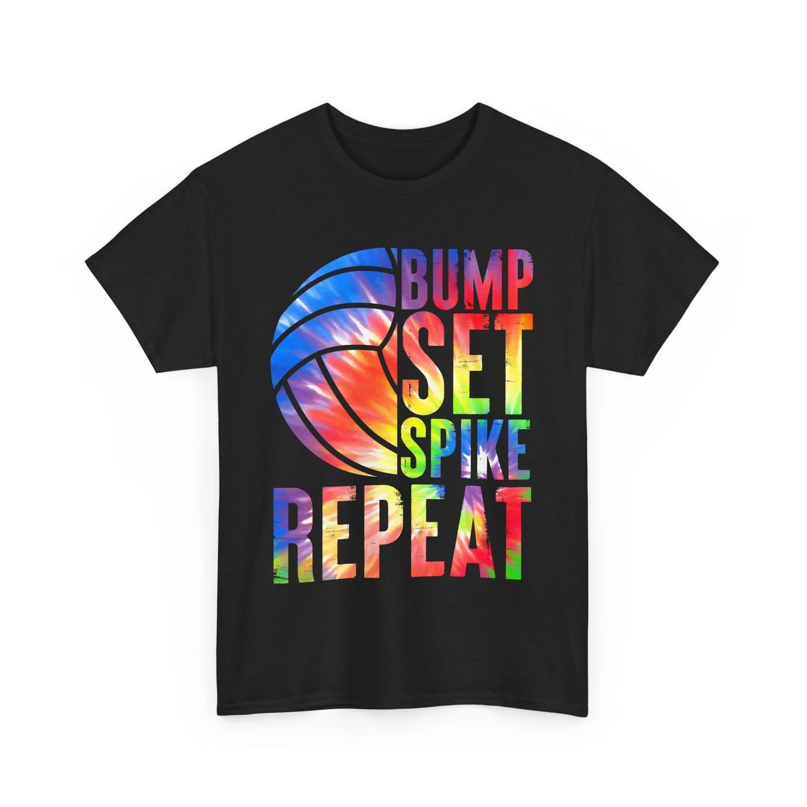 Volleyball Shirt, Bump Set Spike Repeat Shirt, Volleyball Tie Dye Shirt XL