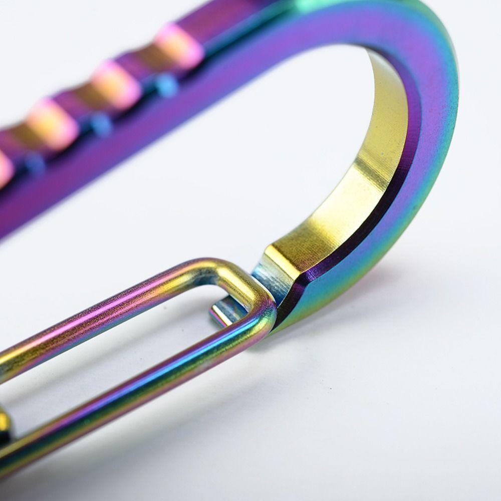 Multicolor Keychain Carabiner Titanium Alloy Key Holder New Key Clip  for Car Keys