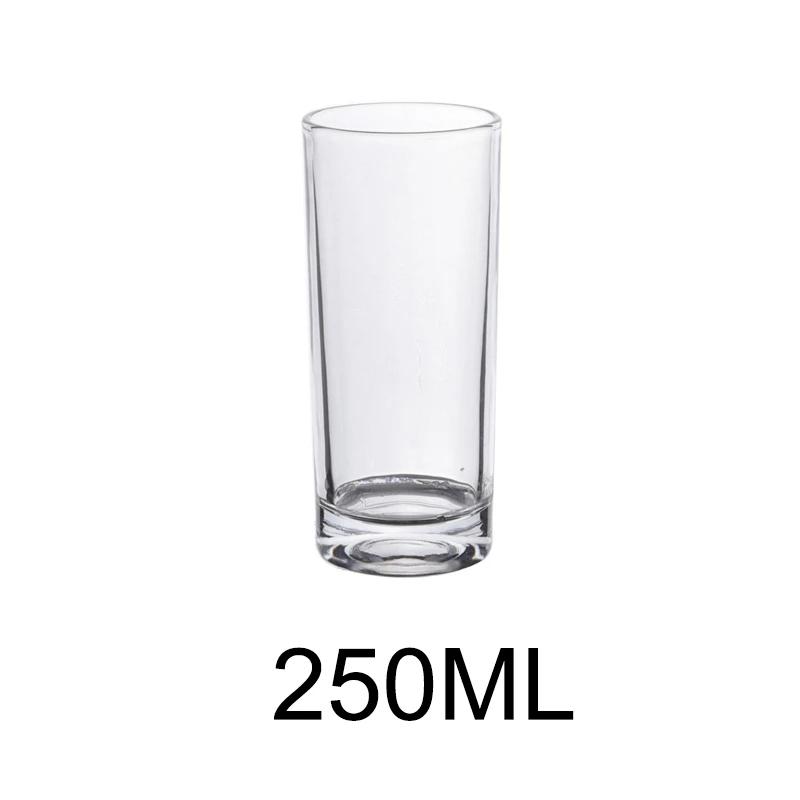 130-315ML Glass Water Cup Transparent Drinking Glasses for Juice Beer Iced Coffee Mugs Drinkware Household Straight Glass Cup