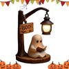 Halloween Ornament Gifts Cute Ghost Reading Book Lamp For Bedroom Study Room Ghost LED Night Light Creative Decor Prop