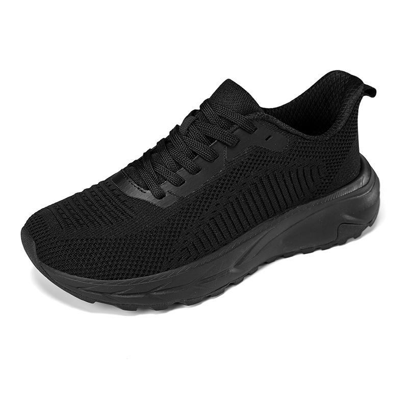 

Big head shoes, wide head shoes, new sports shoes, breathable casual shoes, light fly-woven comfortable shoes 37 чорний