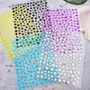 1PC 3D Summer Five Petals Florals Colorful Flowers Nail Stickers Floral Adhesive Sliders Nail Art Decoration For Manicure Decals