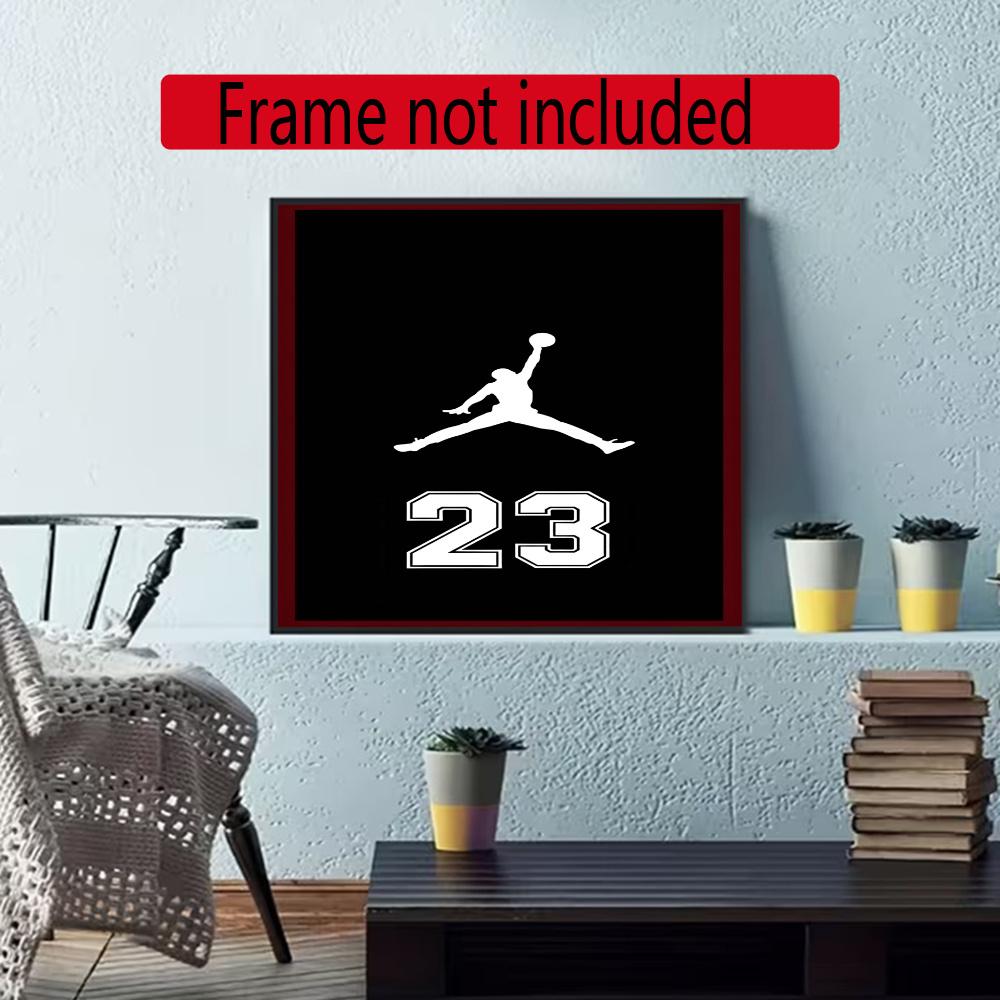 Jordan Diamond Painting Round Diamond Mosaic Rhinestones Diamond Embroidery Craft Kit Wall Decor Without Frame