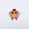 Personalized Cartoon Animal Brooch - Friends TV Show Badge with English Letter Alloy
