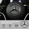 AABGU1 ABS 3D Star Logo Hollow Badge Sticker For Mercedes Benz AMG GLK W202 W204 W210 W211 W212 W220 Car Steering Wheel Center Emblem