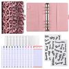 A6 Leopard Print Money Budget Planner Binder With Zipper Envelopes Cash Envelopes For Budgeting Money Organizerleopard Print
