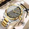 POEDAGAR Fashion Brand Men Wristwatch Stainless Steel Waterproof Luminous Male Watch Date Week Men's Watches Quartz Reloj Hombre