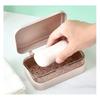 Case Simple Transparent Flap Drainage Box Bathroom Toilet Waterproof Soap  Box Dormitory  Travel Large Soap Dish Kawaii Bathroom