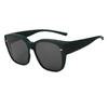 Unisex Polarized TR Clip-On Glasses Set - Trendy, Large Frame Sunglasses for Driving