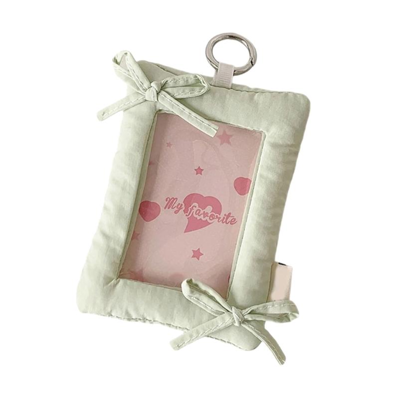 Photocard Holder Korean Popular Photo Card Holder with Keychain ID Cards Holder Pendant Keychain Student Card Sleeves