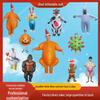 Inflatable Cute Cartoon Turkey Costume for Halloween and Parties