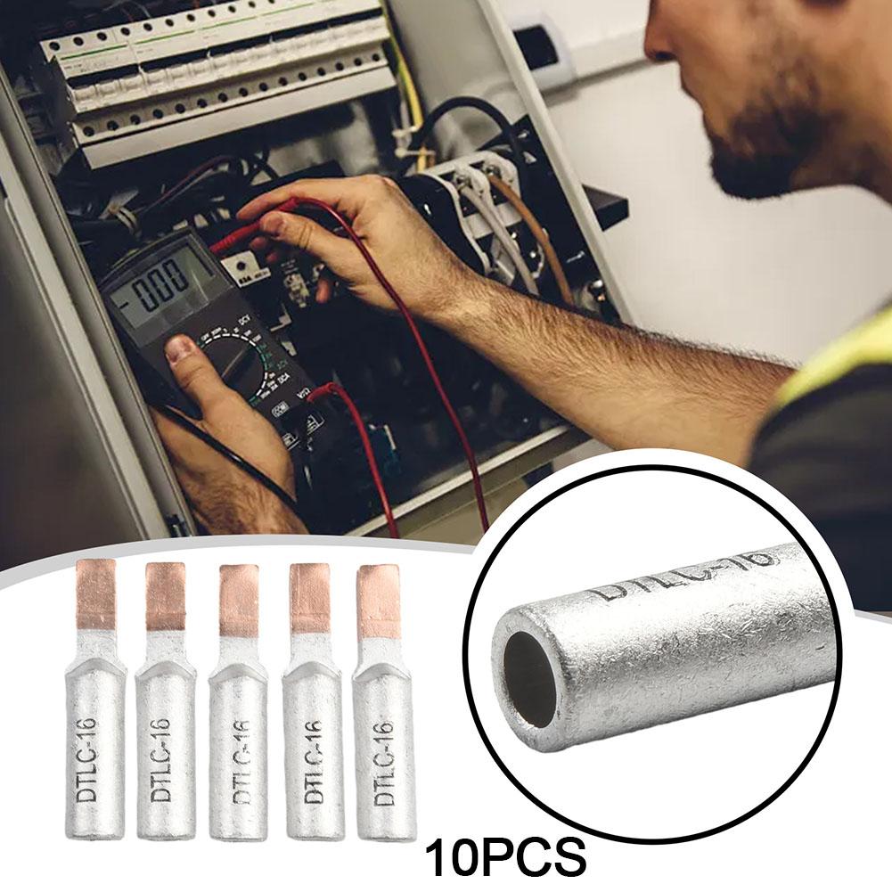 

10 шт. DTLC кабельні наконечники для дротяних наконечників Роз’єм проводки для автоматичного вимикача 10-25 мм2 електричного лічильника З’єднувальні кабельні наконечники