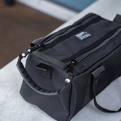 Bigman Tool Bag BMB-01 Tool Box, Tool Storage Bag, Portable, Durable Fabric Double Zipper Bag 1, Black