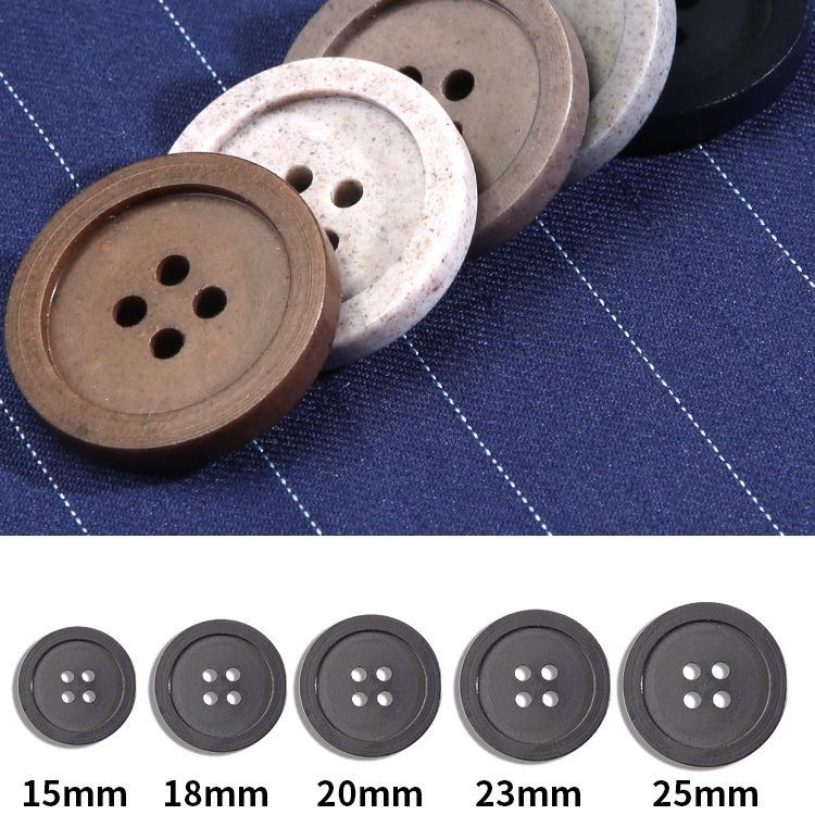 10Pcs Resin Recycled Button Accessories Men'S And Women'S Suit Suit Jacket Buttons High-End Sweater Woolen Coat Buttons Children