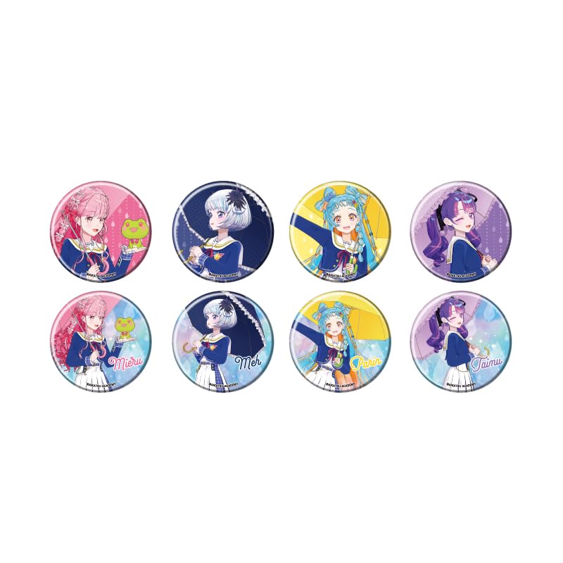 Aikatsu Academy! 01 Rainy Season Ver. [Newly Photographed] Can Badge Box of 8