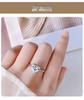 European Bestseller: S925 Sterling Silver Moissanite Irregular Heart Ring for Women