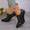 Fashion New Autumn High Heels in 2025 Pointed Toe Stiletto High-end Slimming Ankle Boots