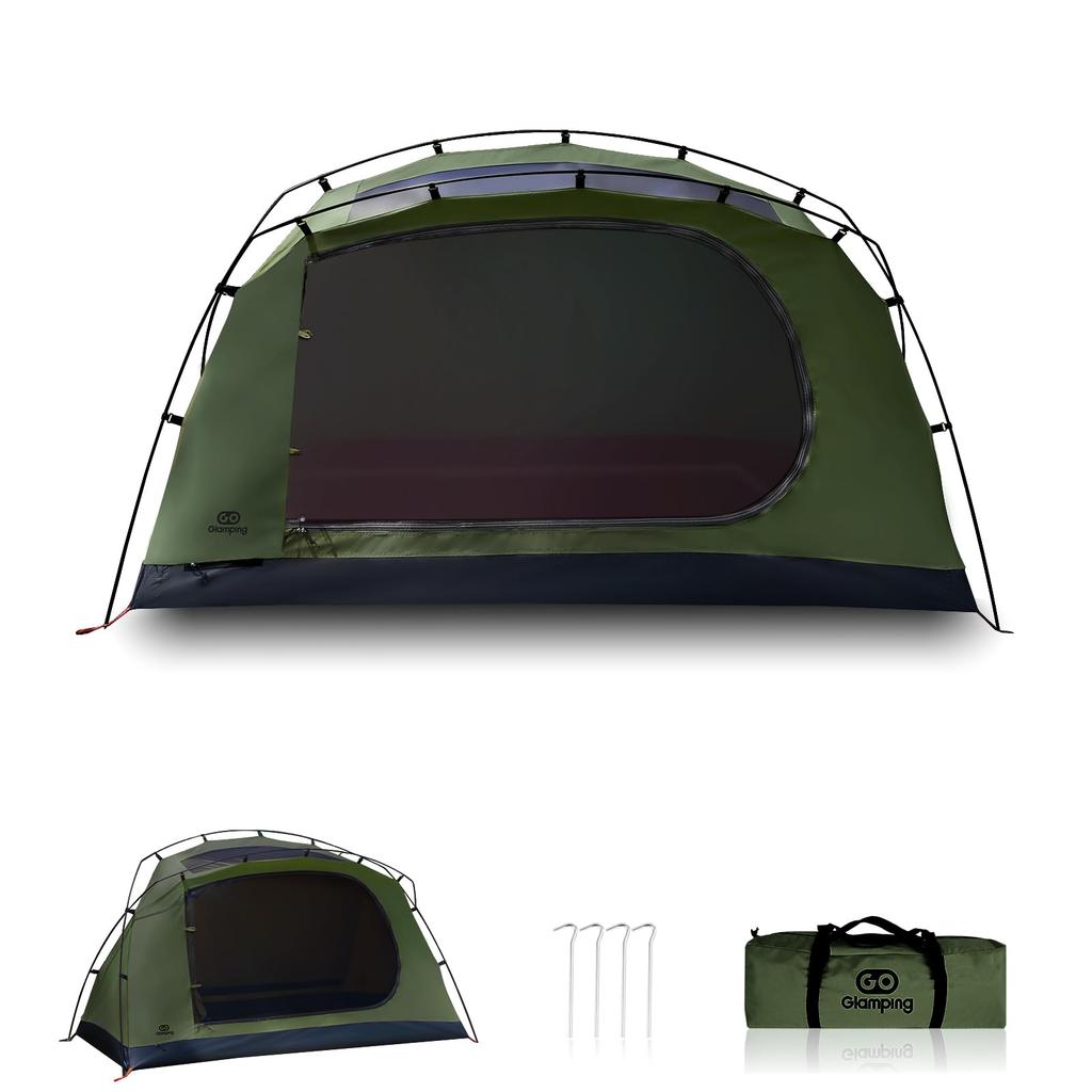 GOGlamping Tent Touring Dome Tent TC Solo 1 Person EYE Freestanding Tent Kangaroo Tent TC Tent Lightweight Aluminum Pole Front and Rear Entrance Mesh