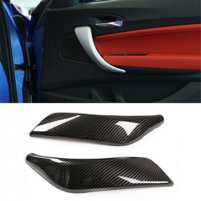 Carbon Fibre ABS Interior Door Handle Panel Trim For BMW 1 2 Series F20 2012-19