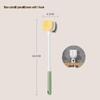 Long-Handled Double-Sided Soft Bristle Foot and Back Scrubber with Exfoliating Grinder for Bathroom.