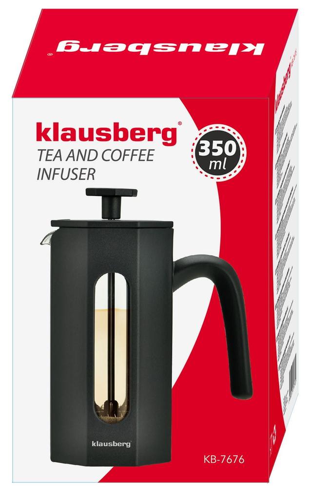 Zaparzacz do kawy/herbaty 0,35L French Press KLAUSBERG KB-7676