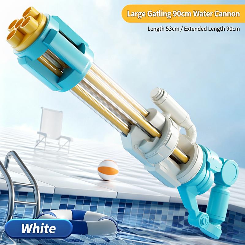 Gatling Water Gun Pull Out Water Soaker Blaster For Pool Beach Summer Outdoor Water Toy For Boys Adult Gifts A2