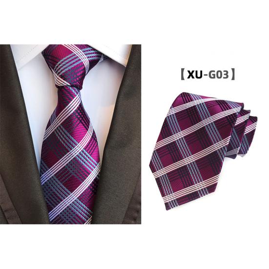Herren Business-Krawatte, leicht, vielseitig einsetzbar, verstellbar, verschiedene Muster, Karomuster, dekorativ, Gentleman, Hochzeit, Alltag, Kleidung, Accessoire