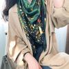 180*90cm Luxury Brand Women Summer Silk Scarves Shawl Lady Wrap Soft Female Europe Designer Beach Bandanna