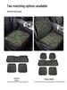 Four Seasons Universal Car Seat Cushion Set: Cooling Summer Pad with Breathable Wooden Beads and Bodhi Rattan Mat