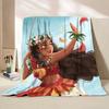 Disney Moana Duffy Flanel Worpdeken voor Bed Sofa Thuis Slaapkamer Kantoor Reizen Kinderdeken Kinderen Winter Warm Cadeaus