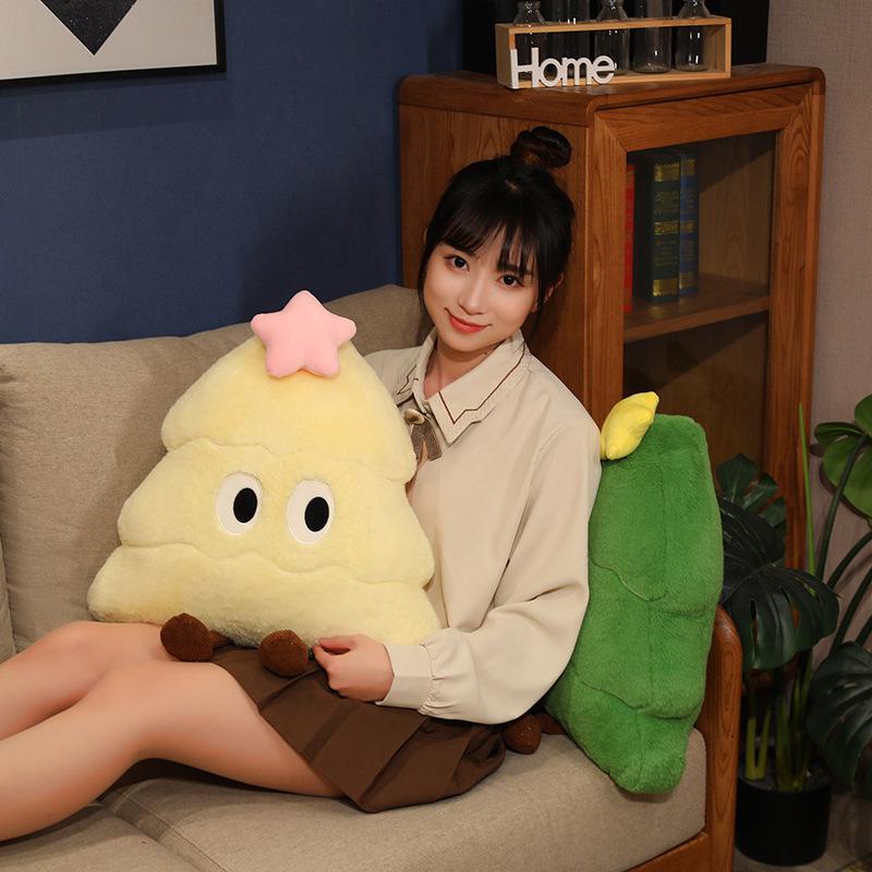 Adorable Christmas Tree Plush Pillow Doll Toy - Cartoon Dopamine Rag Doll Sofa Cushion