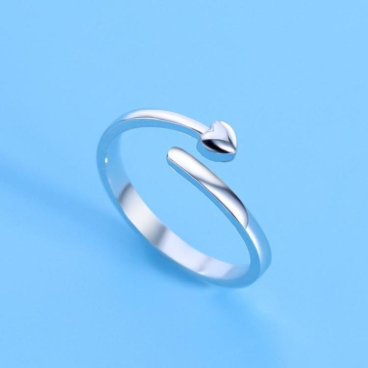 925 Sterling Silver Ring AAA Zircon Adjustable Simplicity Fashion Exquisite Women Jewelry Accessories Wedding Party Gift