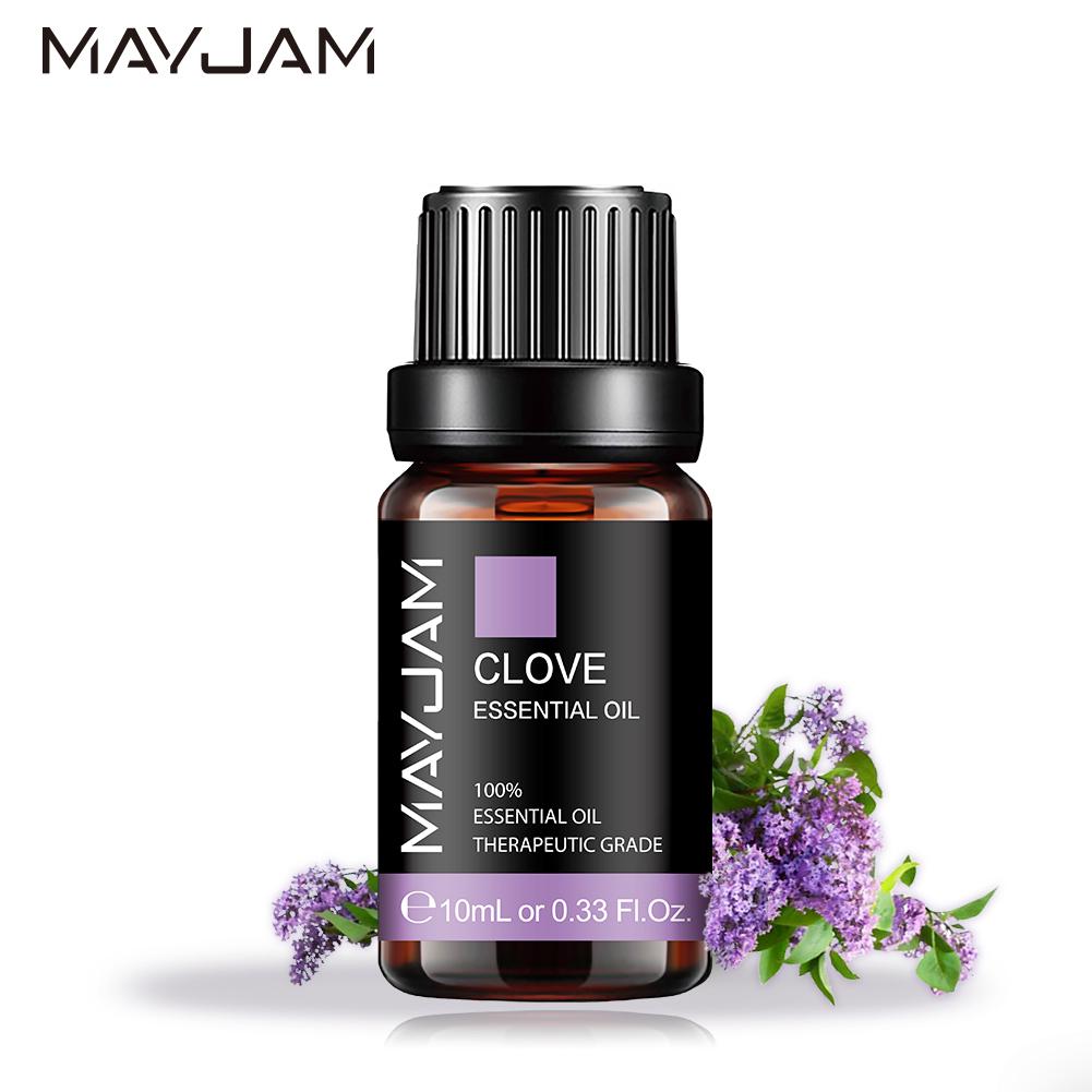 MAYJAM 10ml/30ml/100ml Clove Plant Essential Oil For Aromatherapy Diffusers Air Freshening Body Relieve Spa Massage Oil Water Soluble Oil