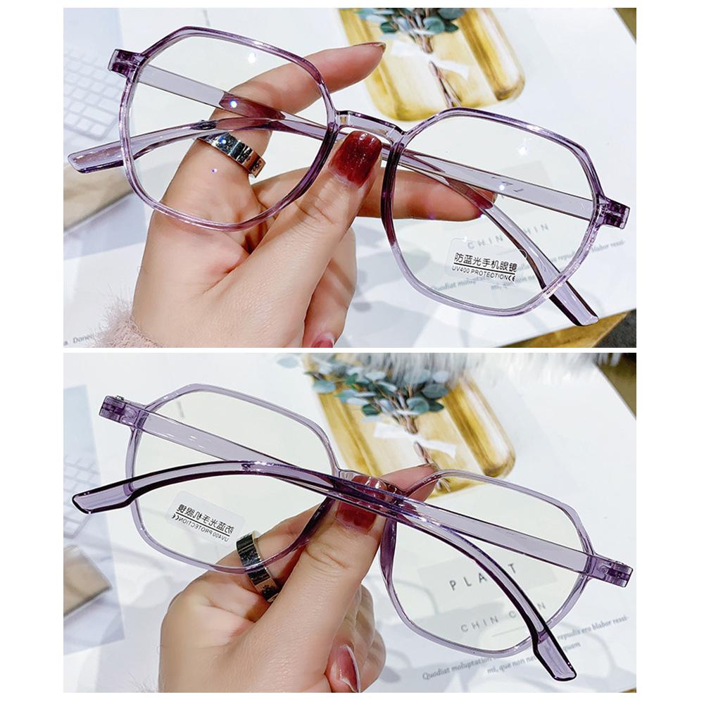 Polygonal Anti-Blue Light Reading Glasses Fashionable Mom's Presbyopia Glasses for Women & Men